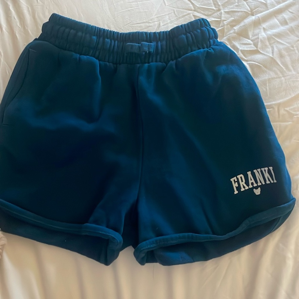 Navy blue sweatshorts